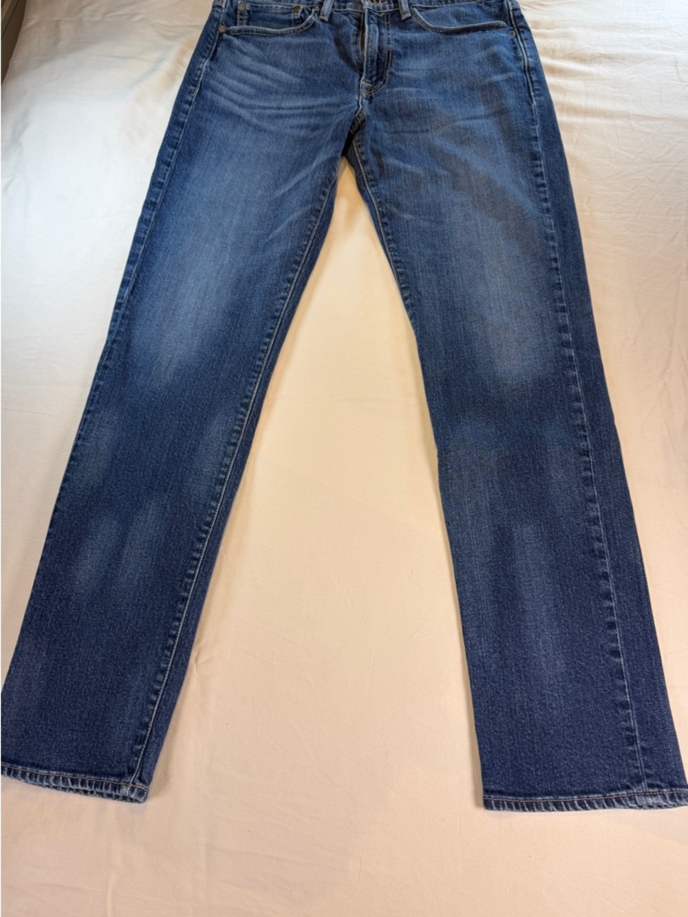 Lucky Brand Straight Blue Denim Medium Wash Slim Fit Men's JeansSize 33/32